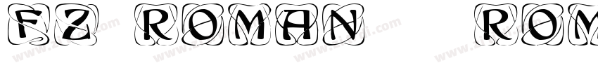 FZ ROMAN 11 ROMAN11字体转换